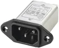 TRU COMPONENTS TC-10101412 Netzfilter mit Kaltgerätebuchse 250 V/AC 6A 0.8 mH (L x B x H) 58 x 22.8 x 50mm 1St.