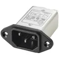 TRU COMPONENTS TC-10101412 Netzfilter mit Kaltgerätebuchse 250 V/AC 6 A 0.8 mH