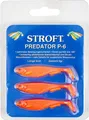 Stroft Predator P-6 Gummifisch 6cm 3 Stück UV Orange Fire Fin