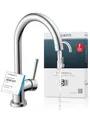 SCHÜTTE 79119 CORNWALL Küchenarmatur Niederdruck, Spültischarmatur mit hohem Auslauf, Einhebelmischer, energiesparend, 360 ° schwenkbar, Wasserhahn Küche, Armatur Spüle, Chrom
