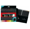 Faber-Castell Buntstift Farbstifte Black Edition Neon 3kant 50er-Sc leuchtende Farben 116436