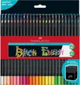FABER-CASTELL Dreikant-Buntstifte Black Edition 50er Etui