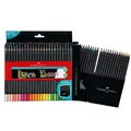 Faber-Castell 116450 - Buntstifte Blackwood, Black Edition, 50er Etui, leuchtend