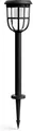 Philips LED Solarleuchte Outdoor Ultra-Efficient Radii Spiess 1.3W, Linkable Sensor,3000 Kelvin, Abschaltautomatik, Dimmfunktion, Leuchtdauer einstellbar, Memoryfunktion, Nachtlichtfunktion, Timerfunktion, mehrere Helligkeitsstufen, LED fest integriert, Warmweiß