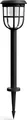 Philips Radii Sockel-/Wegeleuchte, 1,3 W, Außensockel-/Pfostenbeleuchtung, Schwarz, Kunststoff, IP44, Terrasse, Garten, III
