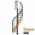 Dolle Spindeltreppe Calgary Buche/Anthrazit 244,8-280,8cm Geschosshöhe Ø120cm