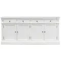 ebuy24 Sideboard, Weiß, Holzwerkstoff, 186x86x45 cm, Wohnzimmer, Kommoden & Sideboards, Sideboards