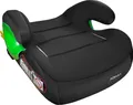 Kindersitz Sitzerhöhung mit ISOFIX I mitwachsend I 15-36 kg, 3-12 Jahre, Gruppe 2/3 I bequeme Armlehnen I ECE 8 ,Farbe:Schwarz