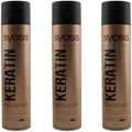 Syoss Professional Keratin Haarspray 3 x 400 ml 48H extra starker Halt Stufe 4