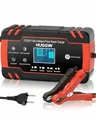 8A 12V/24V Autobatterie Ladegerät, intelligentes Erhaltungsladegerät mit automatischer Abschaltung & Temperaturkompensation, für Auto/Motorrad/LKW/Boot (AGM/EFB/Gel/Säure)