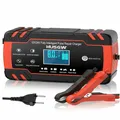 Autobatterieladegerät 8A 12V 24V intelligent mit Temperaturkomp