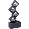 Dobar Design-Gartenbrunnen XL Kaskade inkl. Pumpe und LED's mit 4 Wasserbecken