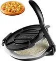 VEVOR Tortilla-Presse, 25 cm Taco Presse, Robuste Gusseisen-Tortilladora-Presse, Vorgewürzte Tortilla Maker Tortilla Hersteller mit 100 Stk. Pergamentpapier, Teigmaschine für Mehl-Tortilla, Schwarz