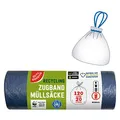 GUT&GÜNSTIG Müllbeutel RECYCLING 120,0 l blau, 20 St.