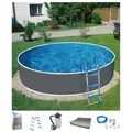 Rundpool MY POOL BWT "HYPE 4", grau, H:110cm Ø:360cm, Schwimmbecken, in verschiedenen Größen