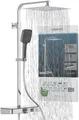 Schütte Brausegarnitur OCEAN, Höhe 120 cm, 3 Strahlart(en), Sicherheitssperre, höhenverstellb., inkl. Glasablage, Antikalk