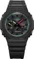 G-SHOCK Smartwatch "GA-B2100-1A1ER", Armbanduhr, Herrenuhr, Bluetooth, digital, bis 20 bar wasserdicht) schwarz-grün-pink schwarz