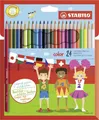 Buntstift - STABILO color - 24er Pack - mit 24 verschiedenen Farben inklusive...