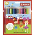 Buntstift STABILO color 24er Pack verschiedene Farben Farbstifte Malstifte Set