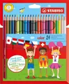Buntstift - STABILO color - 24er Pack - mit 24 verschiedenen Farben inklusive 4