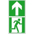 Fluchtwegsymbol Bodenmarkierung Rettungsweg geradaus, Safety Marking HI 150