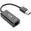 Eaton TRIPPLITE USB 3.0 to Gigabit Ethernet NIC Network Adapter 10/100/1000Mbps Black (RJ45 Gigabit Ethernet (1x)) (U336-000-R)