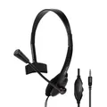 LogiLink Mono Headset mit Mikrofon 3,5-mm-Klinkenstecker Bügelmikrofon Eco-Box