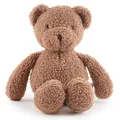 Bieco Kuscheltier Bär Mika | 37 cm | Teddybär aus Bouclé | Baby Plüsch Bär Stofftier | Plüschtier Teddy XXL Tedy Bear Kuscheltier Plüschtier Baby Gute Besserung Teddy Bär ab 0 Monate Weihnachtsbär
