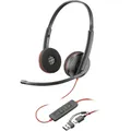 HP Poly Blackwire C3220 Over Ear Headset kabelgebunden Stereo Schwarz Headset,