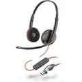 Poly Blackwire 3220 USB-C Stereo-Headset + USB-C/A-Adapter