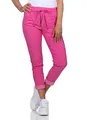 Damen Kordelzughose Sommerhose leichte Jeans (as3, Numeric, Numeric_36, Numeric_38, Regular, Regular, Pink)