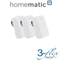 3er Set Homematic IP Heizkörperthermostat - kompakt Inkl. Demontageschutz-H