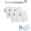 6er Set Homematic IP Heizkörperthermostat - kompakt Inkl. Demontageschutz-H