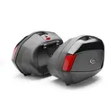 GIVI V35 Monokey Seitenkoffer Set, schwarz-rot