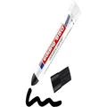 edding 950 Industrie Pastenmarker - schwarz - Packung mit 1 Stift - Rundspitze 10 mm - Marker zum Beschriften von Metall, Stein, Holz - raue oder nasse Oberflächen - permanent, wasserfest