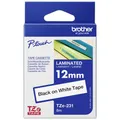 Schriftband Brother TZe TZe-131 PET Bandfarbe: Transparent Schriftfarbe:Schwarz 12 mm 8 m