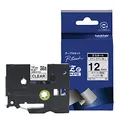 Brother TZe131 Original P-touch Schriftband12 mm, schwarz auf transparent (kompatibel u.a. mit Brother P-touch H100LB/R, H105, E100/VP, D200/BW/VP, D210/VP)