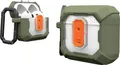 Urban Armor Gear Plasma Kopfhörer Tasche Passend für (Kopfhörer):In-Ear-Kopfhörer Oliv-Drab, Transparent