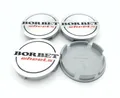 4x Original Borbet Nabendeckel 56mm Felgendeckel Nabenkappe Silber 74404