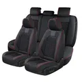 Sitzbezüge Auto Kunstleder Komplettset, Wasserdichtes Autositzbezüge für 5Sit...