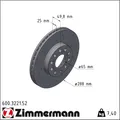 2x Zimmermann 600.3221.52 Bremsscheibe Ø288 für VW SKODA SEAT AUDI LEON SC ALTEA