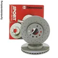 2x Zimmermann Bremsscheiben Coat Z Ø288mm Vorne passend für VW Golf 5 6 Audi A3