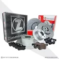 Zimmermann Sport Bremsscheiben Beläge vorne hinten für VW Golf 5 6 Caddy AUDI A3