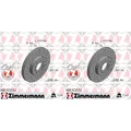 2x ZIMMERMANN SPORT BREMSSCHEIBEN 288mm GELOCHT VORNE passend für AUDI A3 Q2 SEA