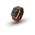 JT Berlin Alex II Vintage Armband für Apple Watch 49mm / 45mm / 44mm / 42mm Lederarmband [Watch Ultra, Watch SE, Series 8/7 / 6/5 / 4/3 / 2/1, Aluminium Verschluss] braun/Silber
