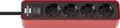 Brennenstuhl Steckdosenleiste Ecolor 4x rot/schwarz 1.5m