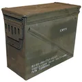 MFH Gebrauchte Größe 7 US Army Munitionskiste 46x21,5x36,5 cm Werkzeugkiste Box Metallkiste GC Versteck Metallbox