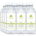 12 x 1 Liter Bioethanol Premium 96,6% Kamin Bio Alkohol in 1 Liter-Flaschen