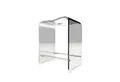 Schulte Dusch- und Badhocker aus Acrylglas, belastbar bis 130,00 kg, ergonomisch geformt, rutsch- und standfest