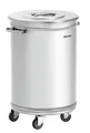 Abfalleimer Abfall Eimer Mülleimer 56 Liter CNS 18/10 mit Rollen NEU Gastlando
